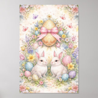Poster Dos de carte (Deck de Tarot de Pâques Figuratif)