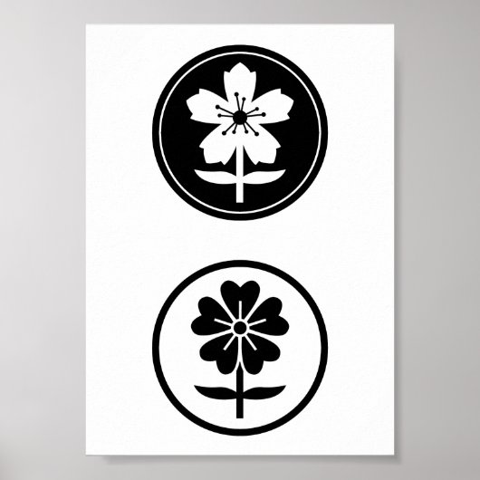 Poster dos flores (Devant)