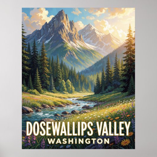 Poster Dosewallips State Park — Washington (Devant)