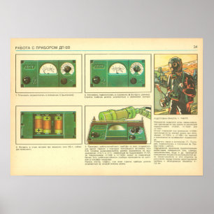 Poster dosimètre de rayonnement continu