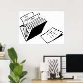 Poster Dossier Accordéon (Bureau à domicile)