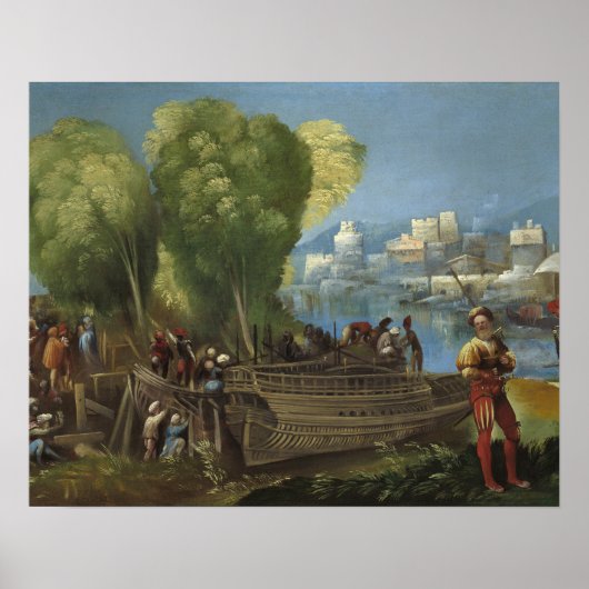 Poster Dosso Dossi - Aeneas et Achates sur la Libye (Devant)