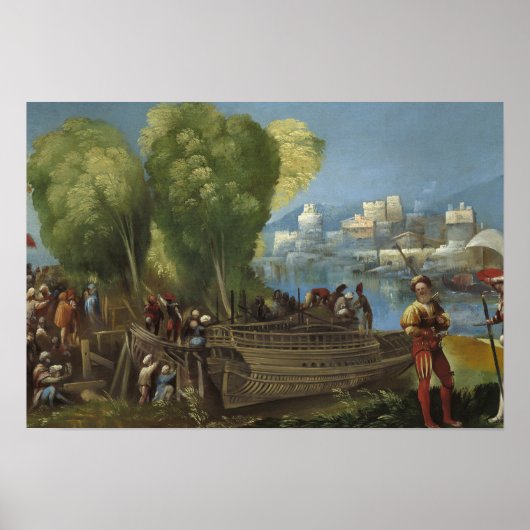 Poster Dosso Dossi - Aeneas et Achates sur la Libye (Devant)