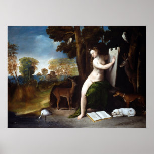 Poster Dosso Dossi Circe et ses amants dans un paysage
