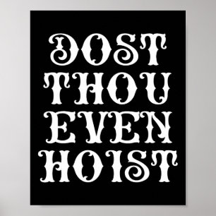 Poster Dost Même Hisser Monsieur Drôle Gym Workout Peser