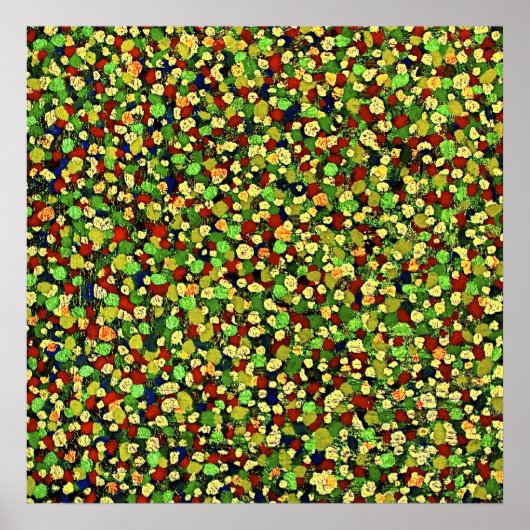 Poster DOT MATRICE : toile VERTE (Devant)