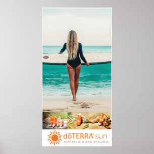 Poster DōTERRA Sun Care Ad - Surfer girl, sur Toile