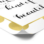 Poster Dots Gold Glitz Soyez Beau (Coin)