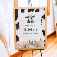 DOTTIE Holy Cow Cute Floral Farm Anniversaire Bien