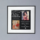 Poster Double 2 Photo Graduation Bienvenue
