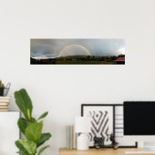 Poster Double arc-en-ciel (Bureau à domicile)