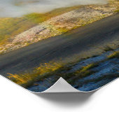 Poster Double arc-en-ciel à Riverside Geyser, Yellowstone (Coin)