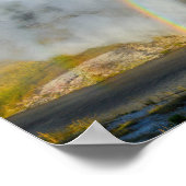 Poster Double arc-en-ciel à Riverside Geyser, Yellowstone (Coin)