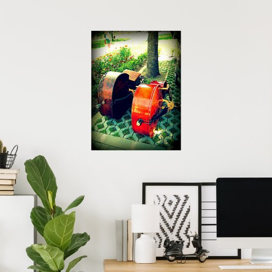 Poster Double Basse Couple (Bureau à domicile)