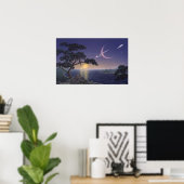 Poster Double coucher de soleil (Bureau à domicile)