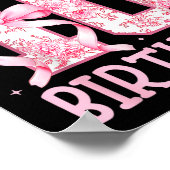 Poster Double Digits Birthday Girl 10th Birthday Coquette (Coin)