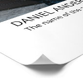 Poster Double Diplômé Arched Photo Graduation Bienvenue (Coin)