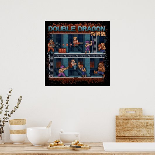 Poster Double dragon (Cuisine)