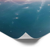 Poster Double exposition cosmique Espace Infini Art unive (Coin)