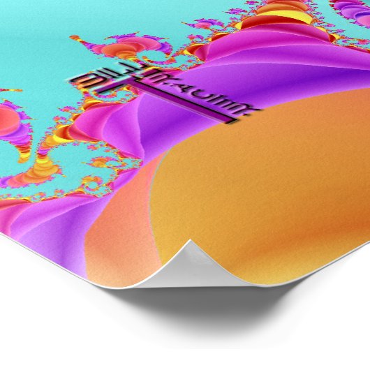 Poster Double hélix Fluidé V 1 Art Imprimer (Coin)