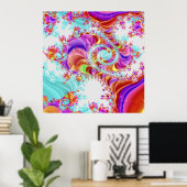 Poster Double hélix Fluidé V 1 Art Imprimer (Bureau à domicile)