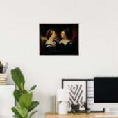 Poster Double portrait de Marie Serre (Bureau à domicile)