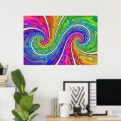 Poster Double spirale (Bureau à domicile)