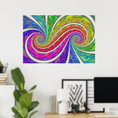 Poster Double spirale (Bureau à domicile)