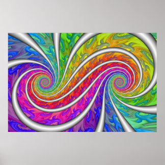 Poster Double spirale