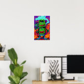 Poster Double Up on Monstrosity - Ken Gage Art (Bureau à domicile)