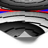 Poster Double Yin Yang Spiral par Kenneth Yoncich (Coin)