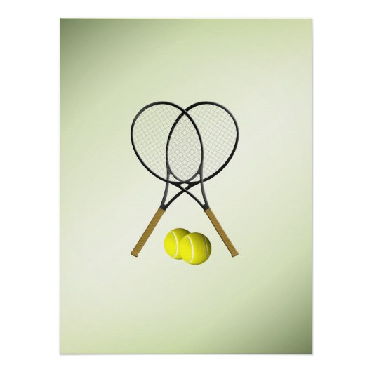 Poster Doubles de tennis Green (Devant)