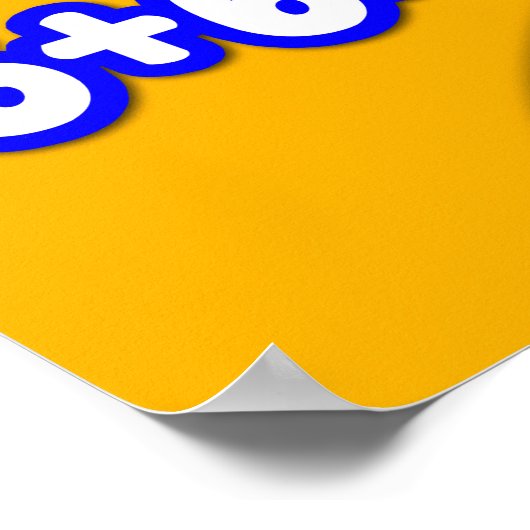 Poster Doubles Math Ancre Chart pour étudiants (Coin)