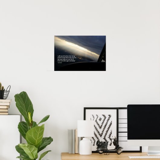 Poster Doublure argentée (Bureau à domicile)