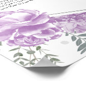 Poster Douce 16 Cartes de siège Signal Lavande Boutons (Coin)