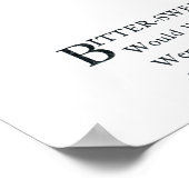 Poster Douce amère (Coin)