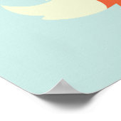 Poster Douce Bébé Renard Rouge (Coin)