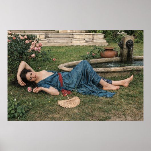 Poster Douce Été par John William Waterhouse (Devant)