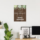 Poster Douce Fête de Naissance Moderne aux Succulentes Ve (Bureau à domicile)