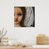 Poster douce fille ange (Cuisine)