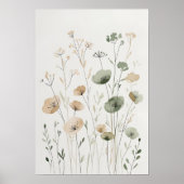 Poster Douce Floraison de Fleurs Sauvages (Devant)