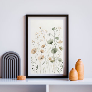 Poster Douce Floraison de Fleurs Sauvages
