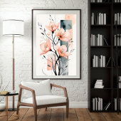 Poster Douce Harmonie Florale