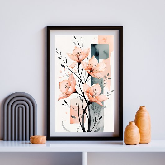 Poster Douce Harmonie Florale