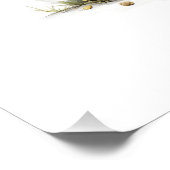 Poster Douce illustration de lapin fée à l'aquarelle (Coin)