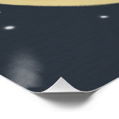 Poster Douces Rêves : Illustration de l'ours et du miel (Coin)