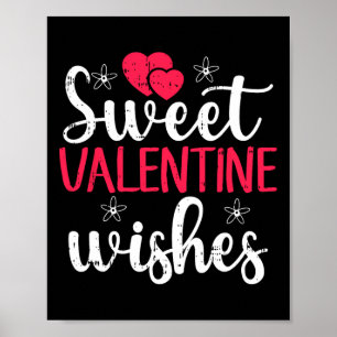 Poster Douces Vœux de la Saint-Valentin Saint-Valentin Cœ