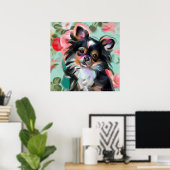 Poster 'Douceur' Chihuahua imprimé d'art pour chien (Bureau à domicile)