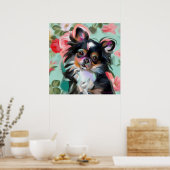 Poster 'Douceur' Chihuahua imprimé d'art pour chien (Cuisine)
