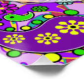 Poster Douceur colorée 16 Anniversaire (Coin)